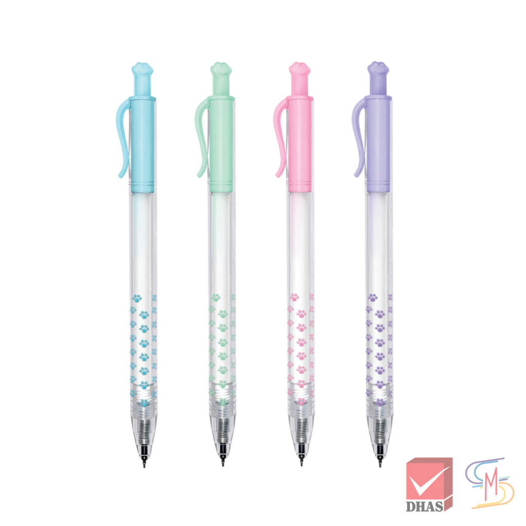 Quantum ปากกา ปากกาเจล แคตตี้ น้ำเงิน 0.38 คละสี จำนวน 1 ด้าม