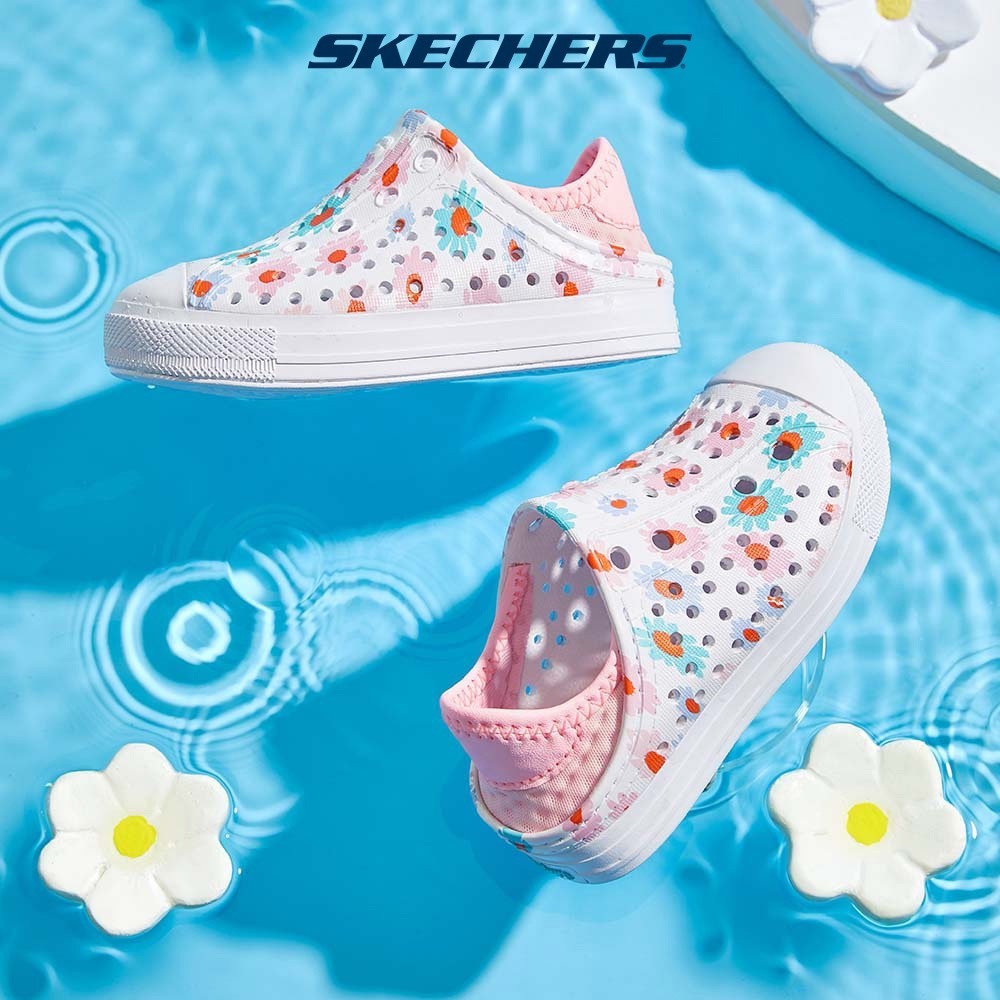 Skechers สเก็ตเชอร์ส รองเท้าแตะ เด็กเล็กผู้หญิง Foamies Cali Gear Guzman Steps Sandals - 302114N-WPK
