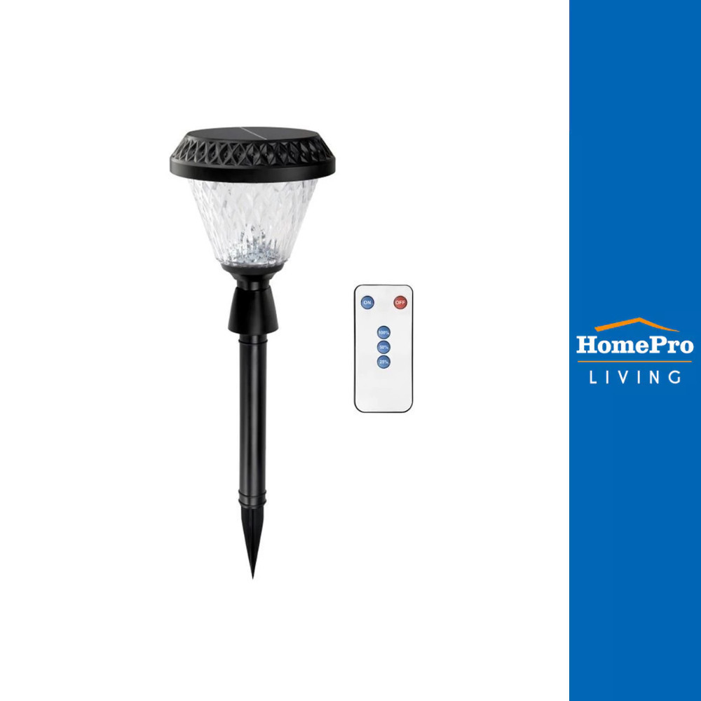 PHILIPS ไฟทางเดิน โซล่าเซลล์ BGC010 LED2/730 R SPIK 1.5 วัตต์ WARM WHITE สีดำ