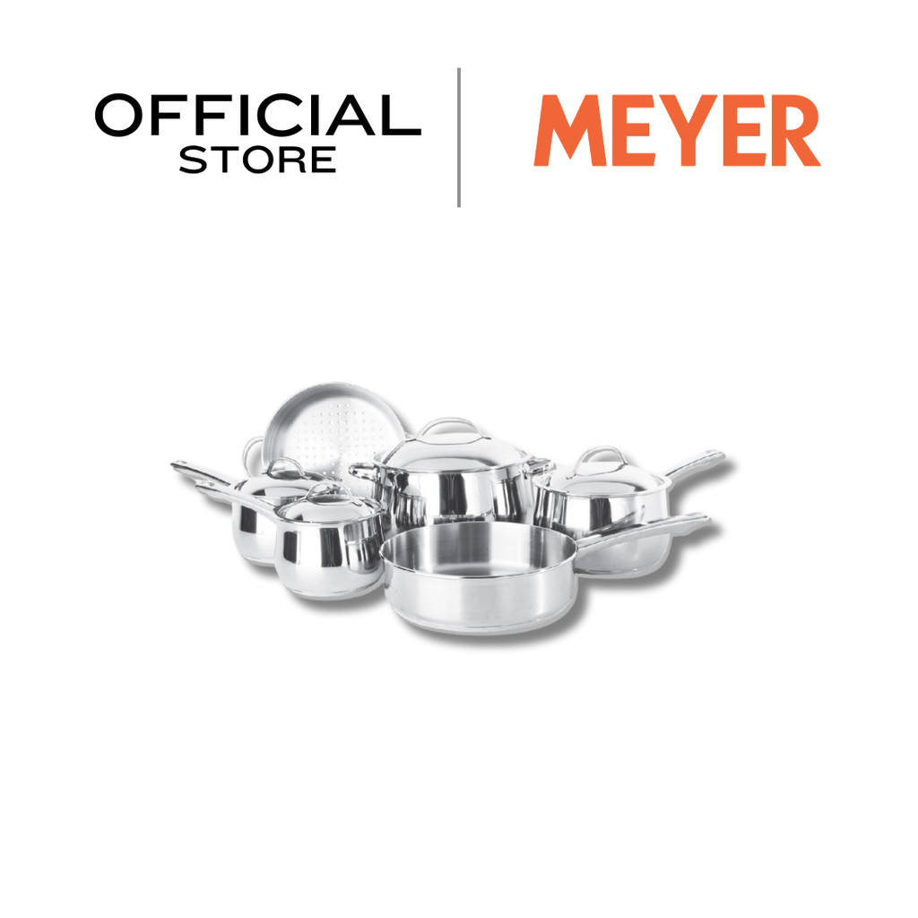 MEYER BELLA CLASSICO Stainless Steel 10-PC Set ชุดเครื่องครัวสแตนเลส สตีล 10 ชิ้น รวมฝา (73291-T)