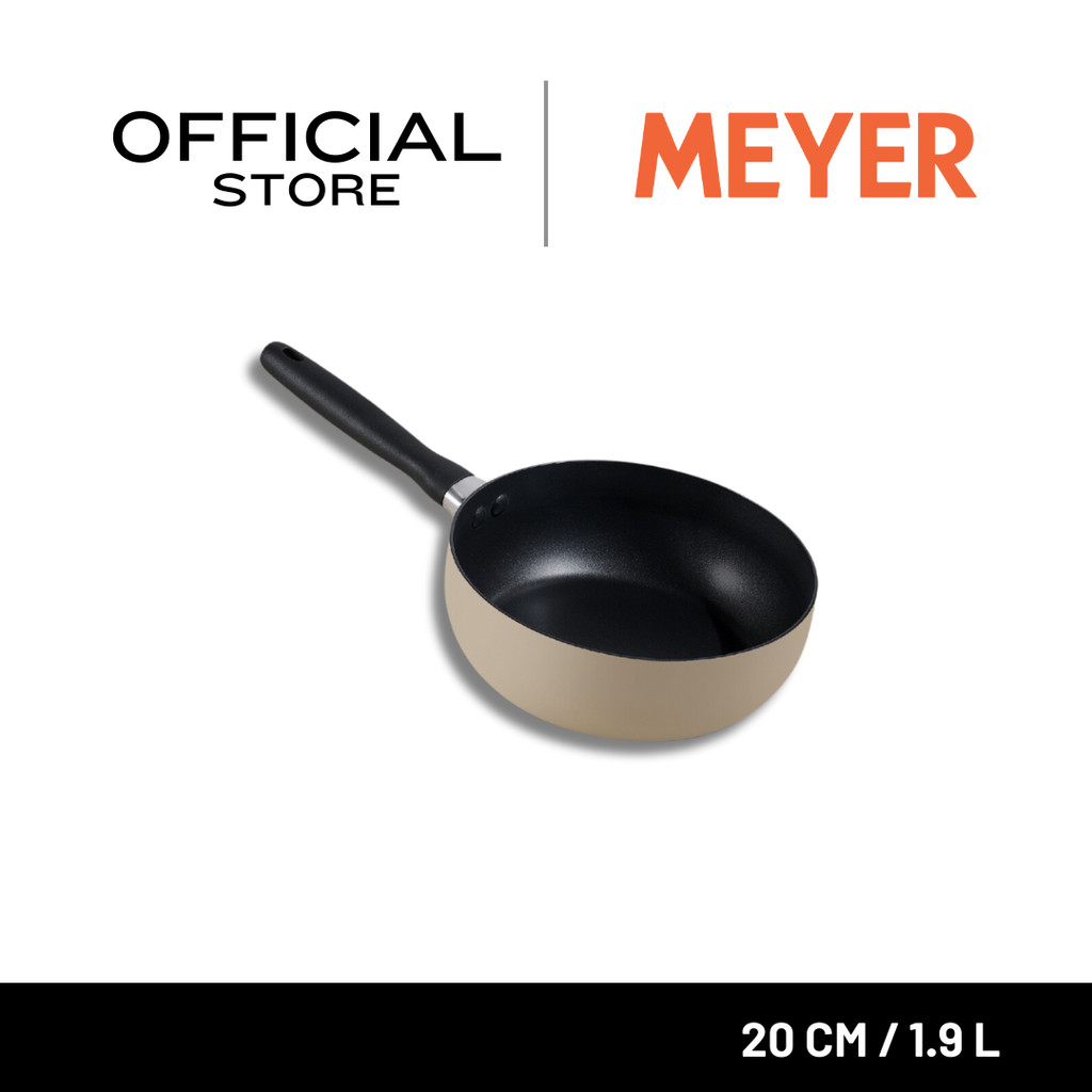 MEYER Bauhaus กระทะทรงลึก ขนาด 20 ซม./1.9 ลิตร Saucier (13765-TE12)