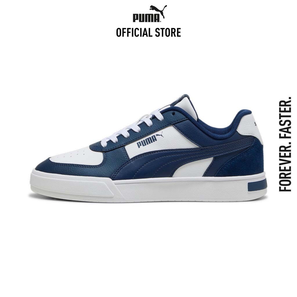 PUMA BASICS - รองเท้าผ้าใบ Caven Mix สีขาว - 39939807