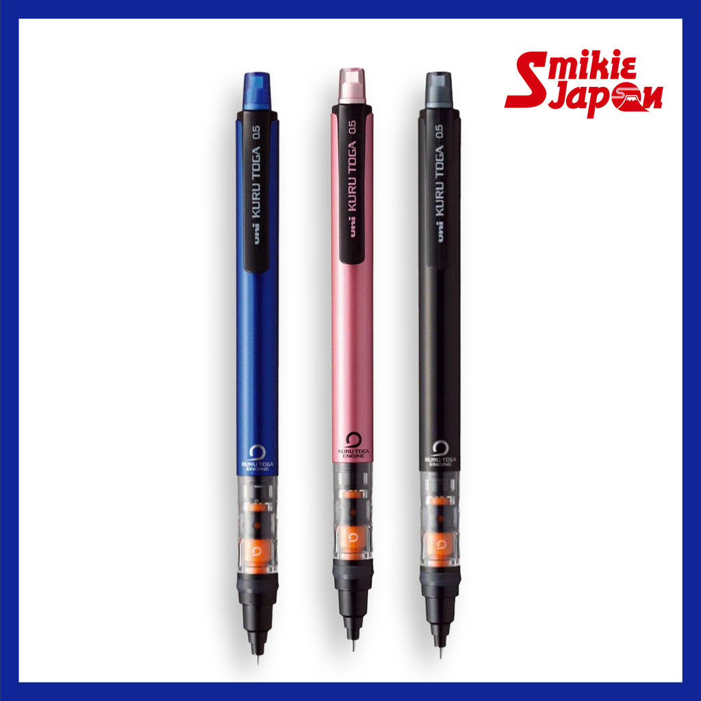 Uni kurotoga PIPE SLIDE Model M5-452สีชมพู/ดำ/น้ำเงิน self sharpening pencil Lead Made in Japan