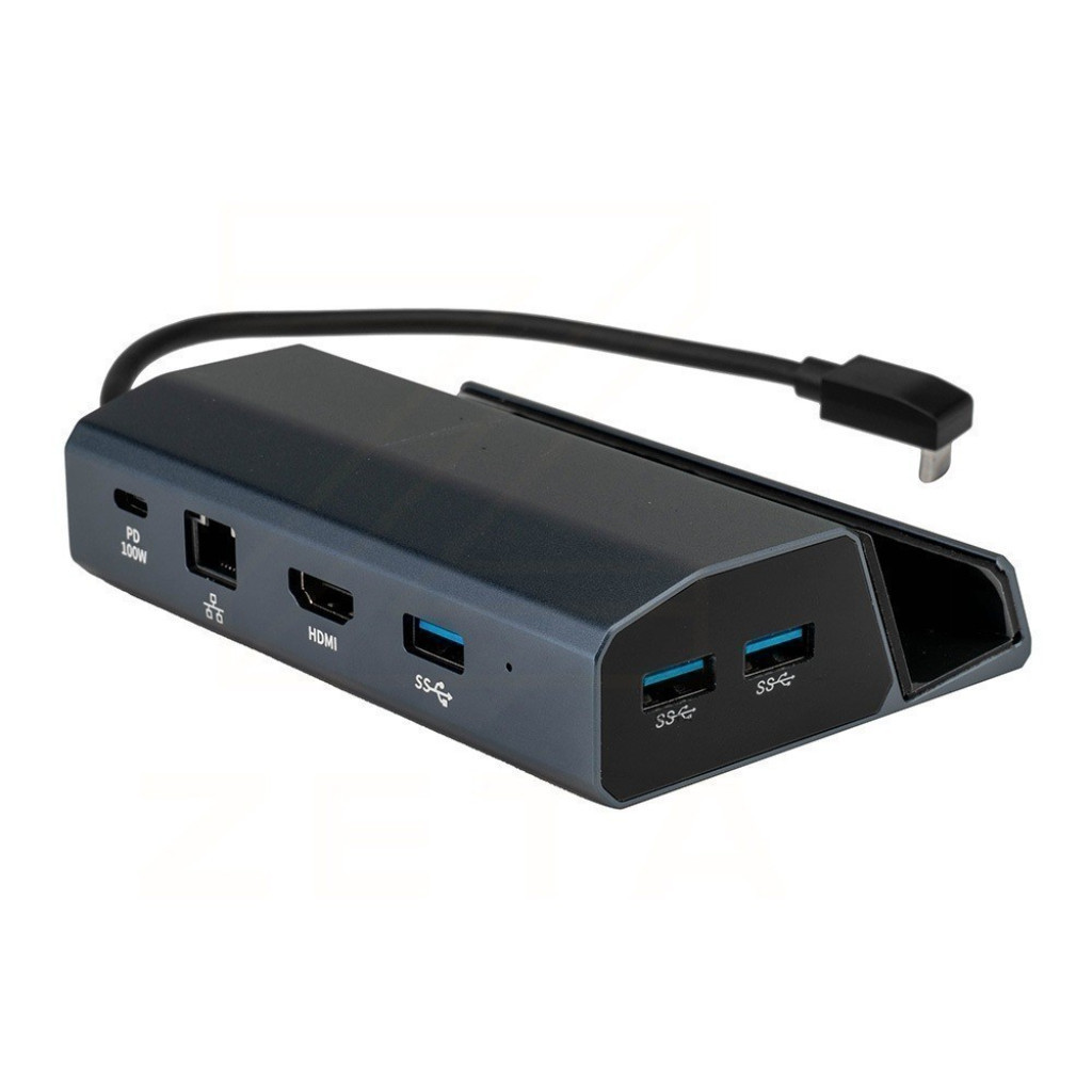 Acasis DS7002 แท่นวาง Steam Deck 6in1 พอร์ต HDMI 2.0 4K@60 USB 3.0 USB-C PD100W สำหรับนำภาพออกจอทีวี