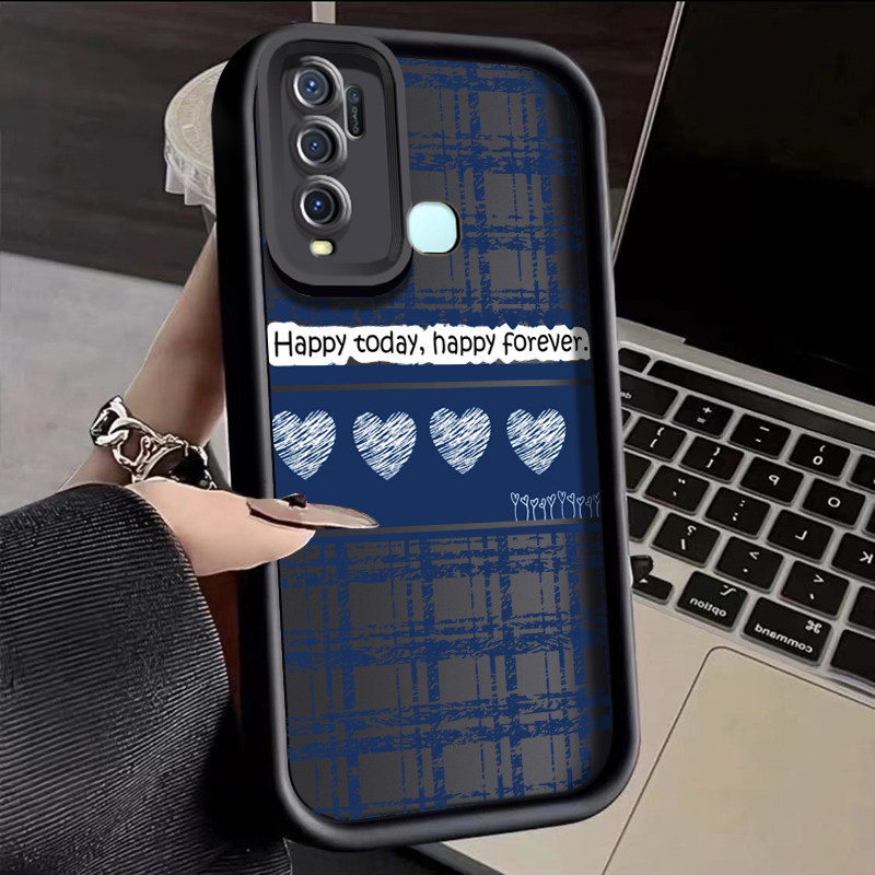 เคสสำหรับ VIVO Y50 VIVO Y30 VIVO Y30i เคสป้องกันโทรศัพท์กันกระแทกแบบซิลิโคนที่อินเทรนด์