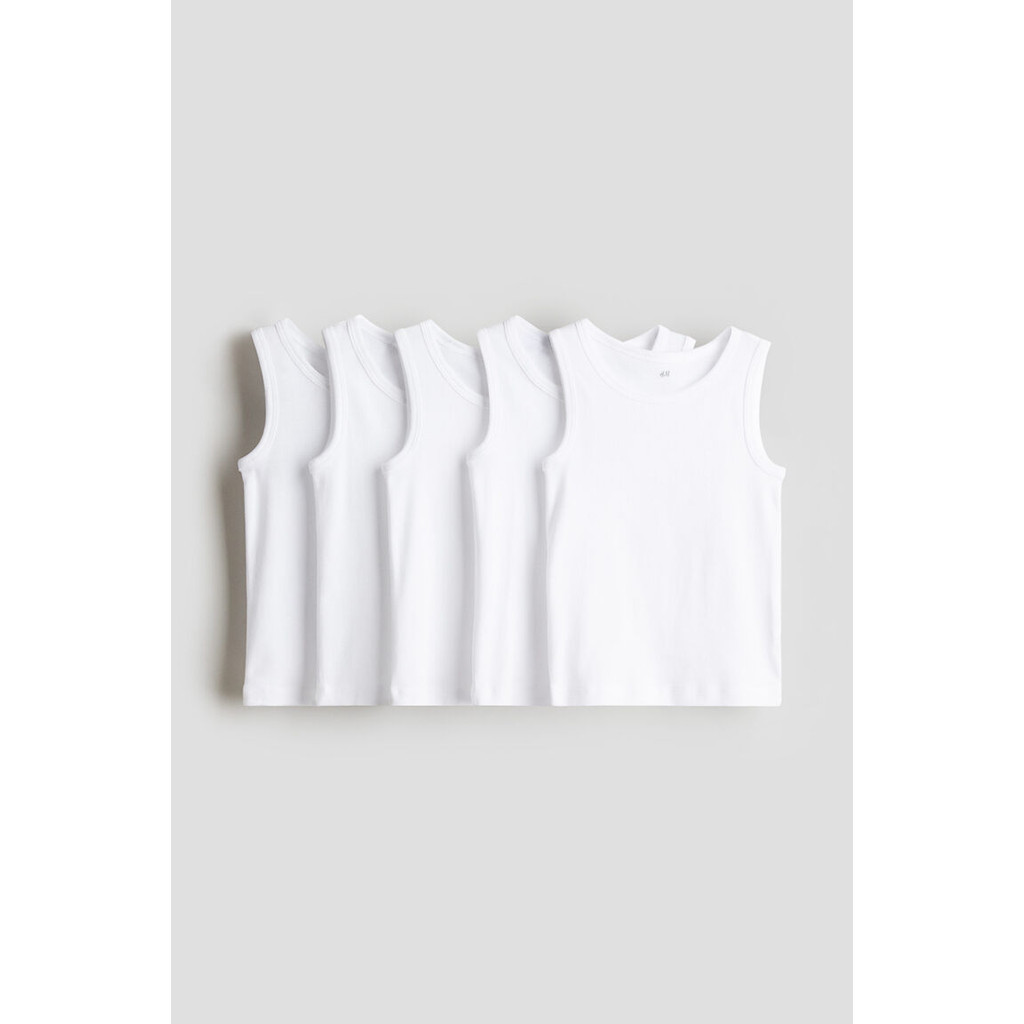 H&M(เอชแอนด์เอ็ม) แพ็ค 5 เสื้อกล้ามคอตตอน เด็กผู้ชาย 1237563_1