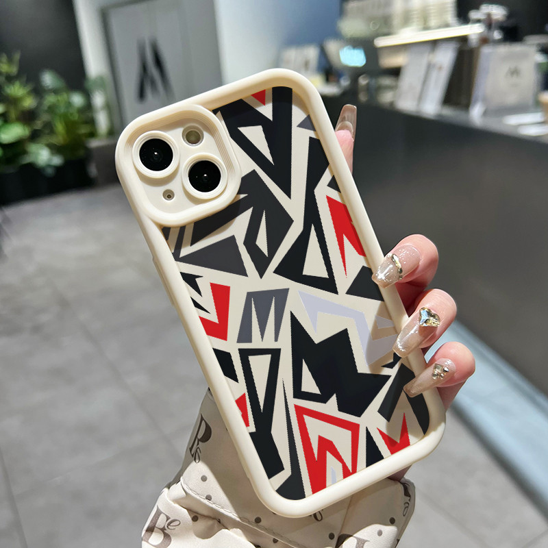 เคสสำหรับ Samsung Galaxy A33 5G A34 5G A53 5G A54 5G A23 A32 เคสนิ่มซิลิโคนเคสโทรศัพท์มีลายรูปทรงเรขาคณิตกันกระแทก - รูปที่ 2