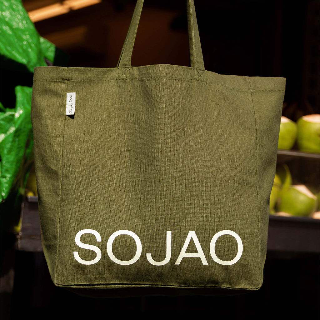 ฝ้ายออร์แกนิกกระเป๋า Tote SOJAO SOJAO Organic Cotton Tote Bag