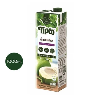 TIPCO น้ำมะพร้าว 100% Coconut water ขนาด 1000 มล.