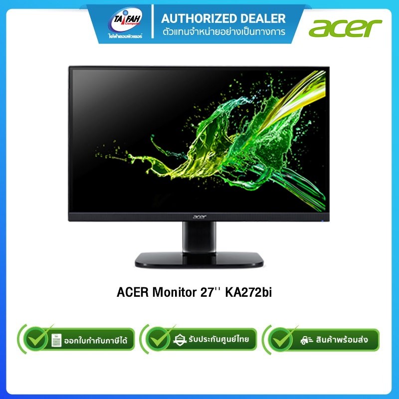 (E-TAX)ACER Monitor 27'' KA272bi IPS, VGA, HDMI 75Hz  (IPS Panel) (UMHX2ST002)/ 3Y
