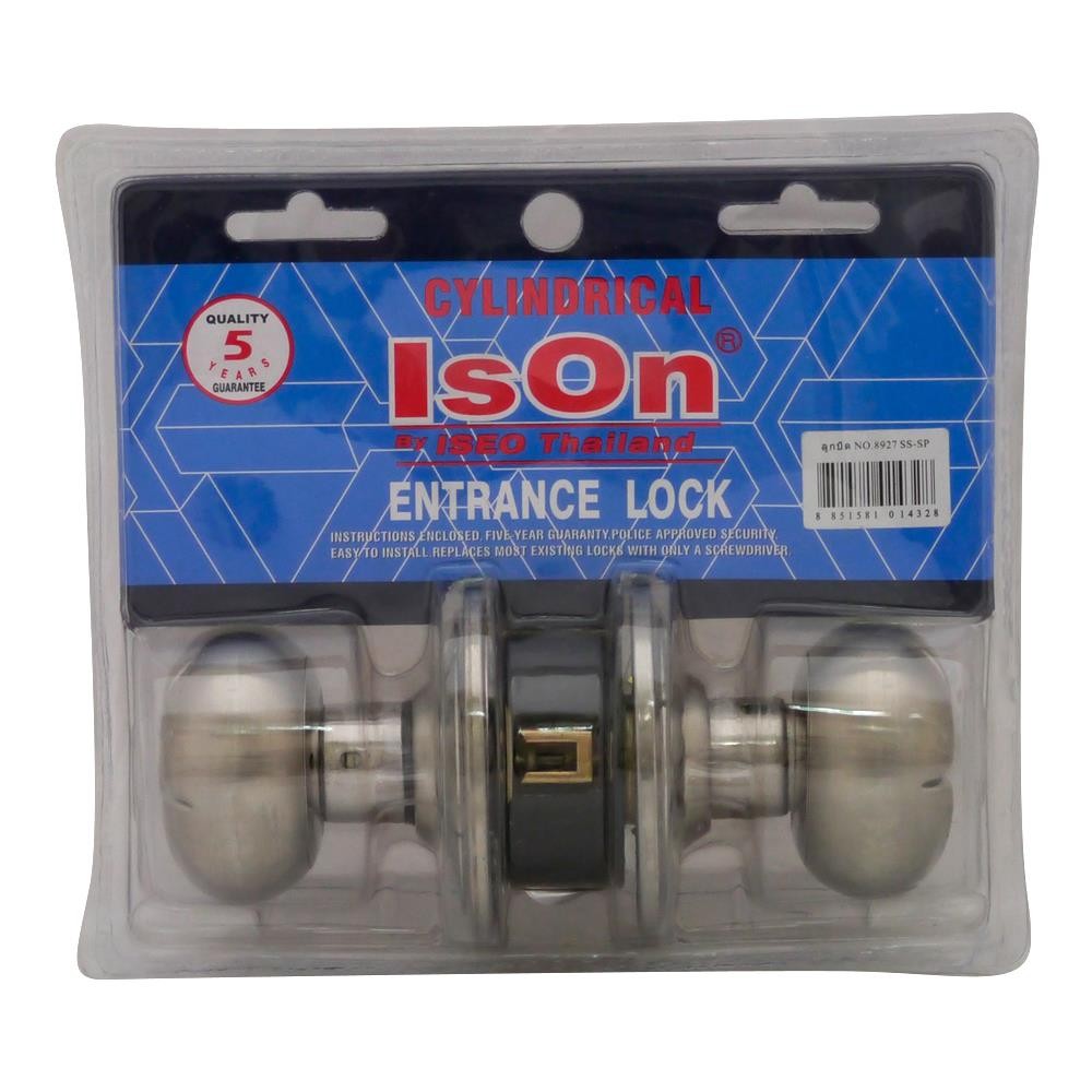 ISEO ลูกบิดทั่วไป ISEO 8927 SS/SP หัวจัน สีสเตนเลส/สเตนเลสเงา อุปกรณ์ประตู ลูกบิดประตู ISEO 8927 SS/