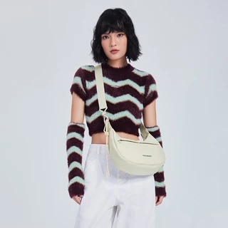 BAGSMARTกระเป๋าสะพายข้างผู้หญิงแฟชั่น Casual Dumpling Sling Bag Commuter Sport Messenger Bag