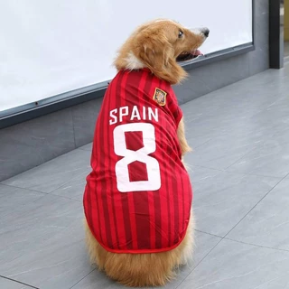 HipidogDog เสื้อกั๊กตาข่าย World Cup เสื้อผ้าสัตว์เลี้ยงทีมบาสเกตบอลเสื้อสุนัขกั๊กสัตว์เลี้ยงขนาดเล็กผ้าสุนัขใหญ่ XS-6XL