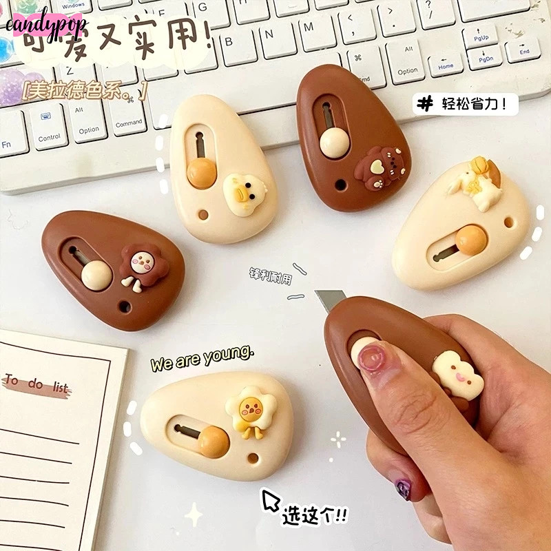 candypop Mini Cutter สํานักงานเครื่องตัดกระดาษแบบพกพานักเรียนขนาดเล็กกล่องเปิดเครื่องตัด