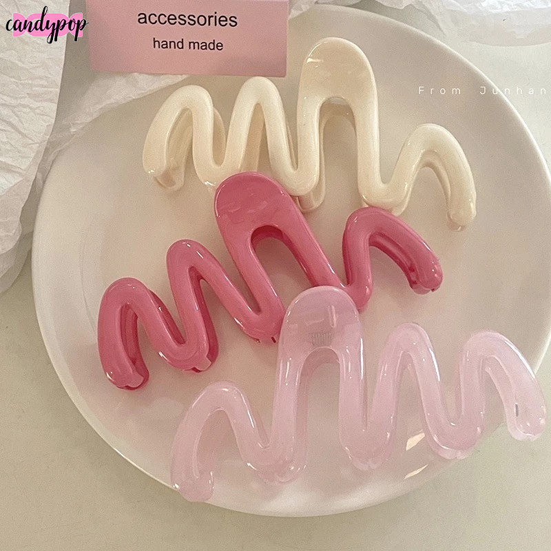candypop Advanced Sense Wave Hair Claw Clip กิ๊บติดผม Dopamine เครื่องประดับผมผู้หญิง