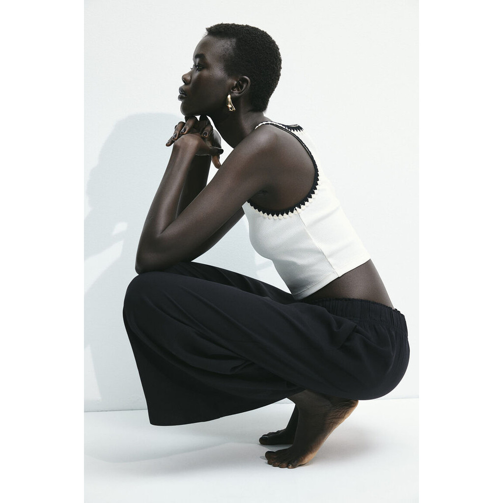 H&M Woman Wide trousers 1221521_1