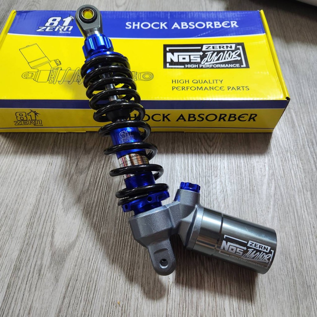 ZERN G-SERIES โช๊คหลังหัวกลับ สปริงดำแกนน้ำเงิน GIORNO / SCOOPYi / CLICK110i / CLICK125i ขนาด 310 มิล