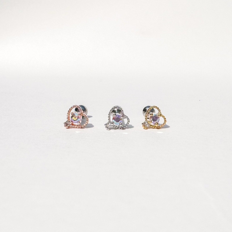 More Than Piercing: A031 Chu Heart (1 pc) จิวหู/ต่างหู