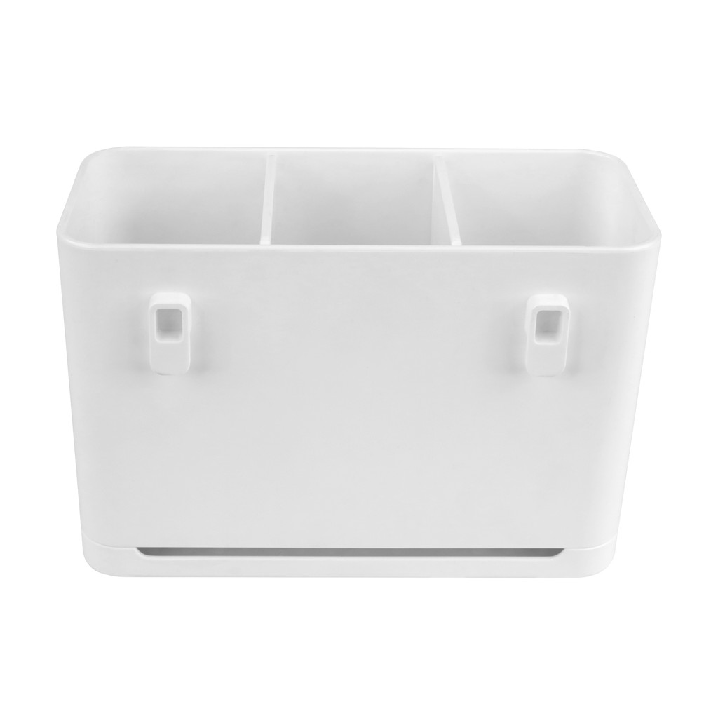 KASSA HOME กล่องจัดเก็บอเนกประสงค์แบบแบ่งช่อง 3 ช่อง Kayla รุ่น H2810 ขนาด 18 x 8.9 x 11.5 ซม. สีขาว - รูปที่ 7