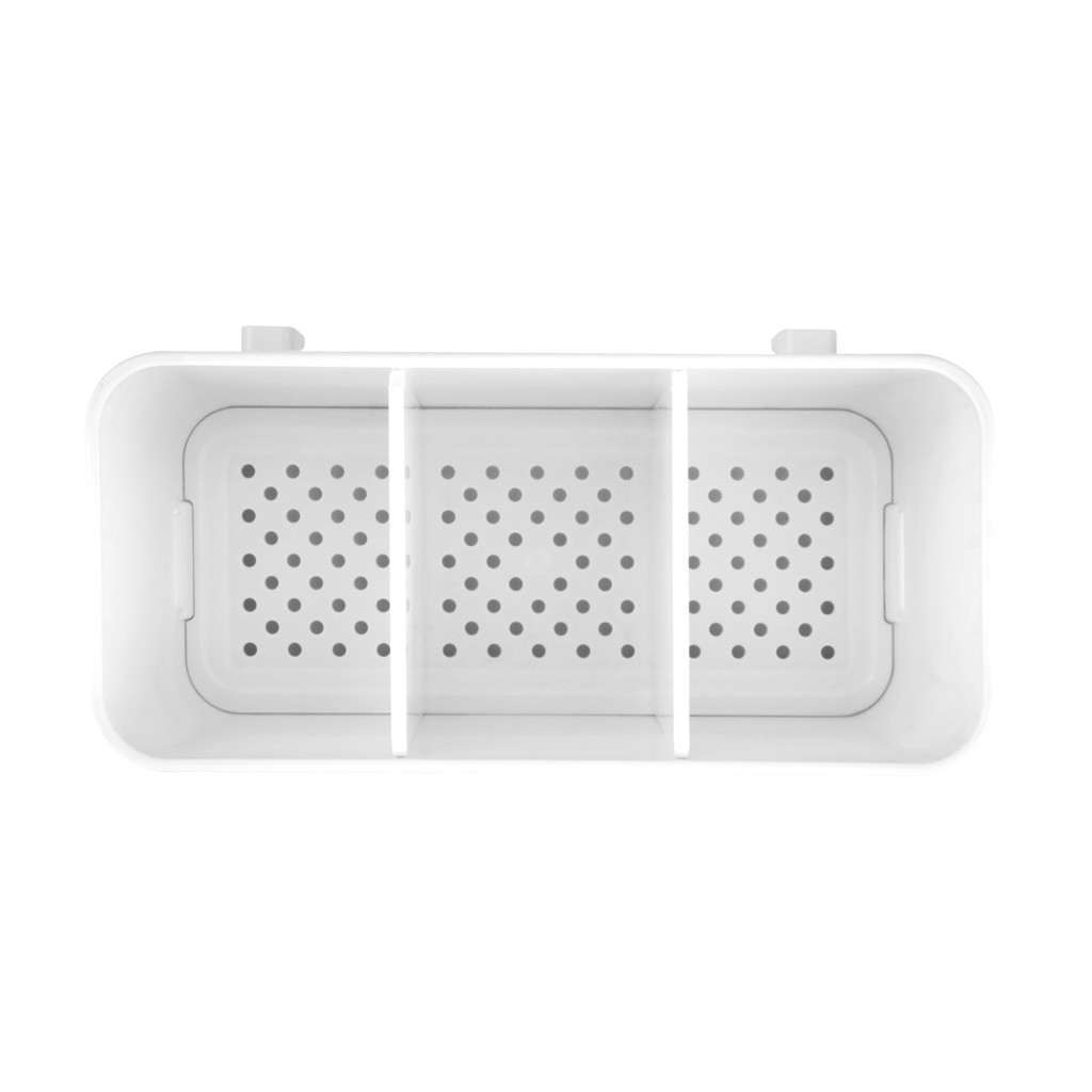 KASSA HOME กล่องจัดเก็บอเนกประสงค์แบบแบ่งช่อง 3 ช่อง Kayla รุ่น H2810 ขนาด 18 x 8.9 x 11.5 ซม. สีขาว - รูปที่ 3