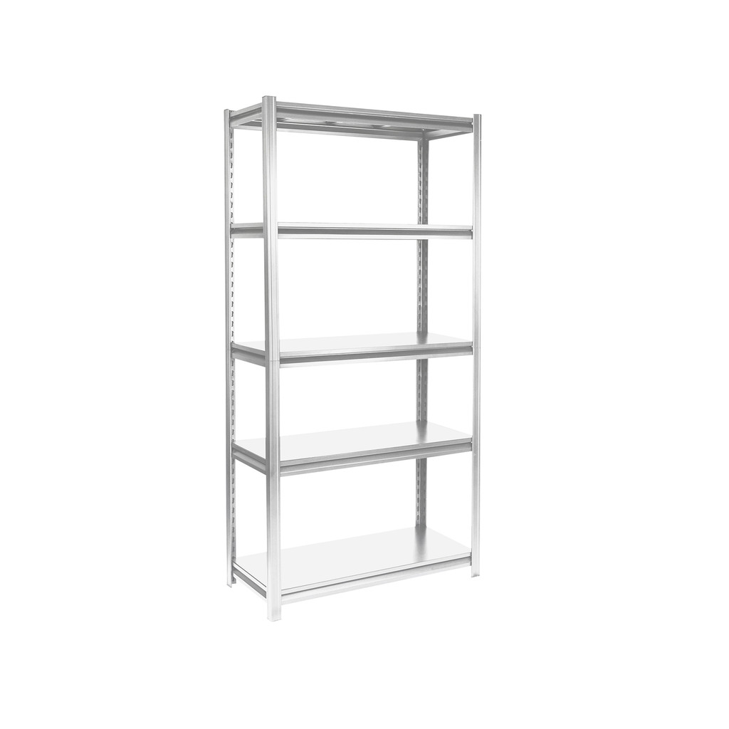 KASSA HOME ชั้นวางของพื้นเหล็กพ่นสี 5 ชั้น Rocco รุ่น MTR-50WH ขนาด 90 x 40 x 183 ซม. สีขาว