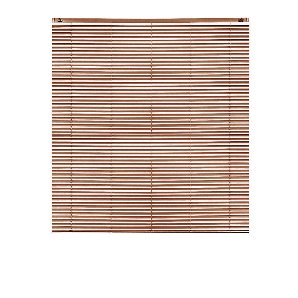 KASSA HOME มู่ลี่ PVC 1 นิ้ว รุ่น RF-M-001 ขนาด 120 x 130 ซม. สีไม้