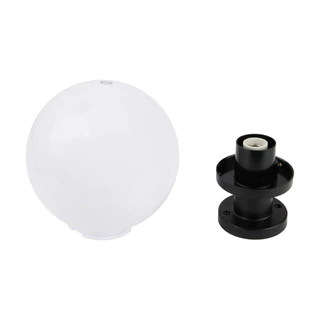โคมไฟหัวเสาภายนอก 1xE27 LUZINO รุ่น JEWEL P10(WH) ขนาด 25 x 25 x 34 ซม. สีขาว