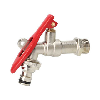 KARTEN ก๊อกบอลสนามกุญแจ รุ่น HN3135-1/2 ขนาด 1/2 นิ้ว สีแดง