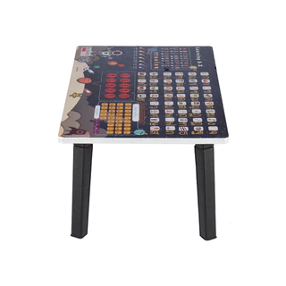 KASSA โต๊ะพับญี่ปุ่นลายอวกาศ รุ่น Space ขนาด 60 x 40 ซม. สีดำ