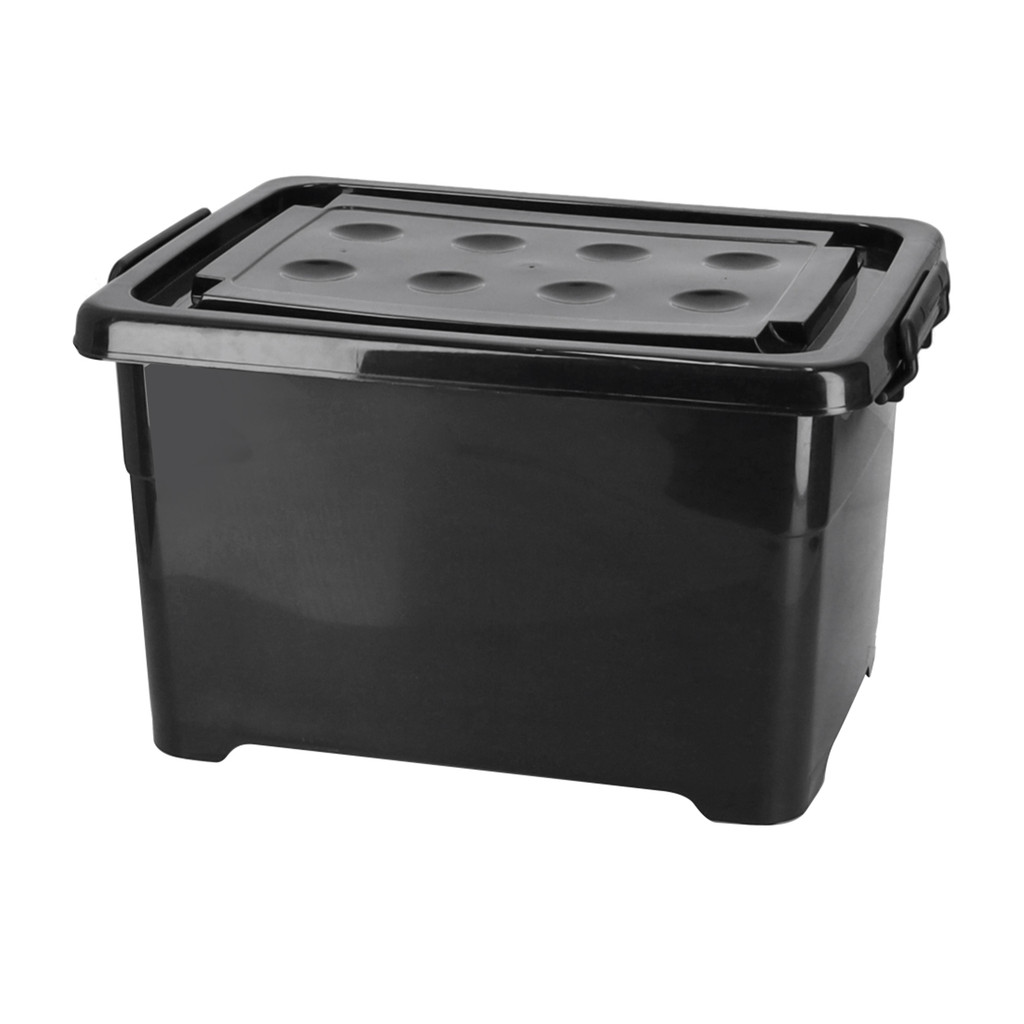 KASSA HOME กล่องอเนกประสงค์พร้อมล้อและฝาล็อก KASSA HOME รุ่น KPC-K40B ขนาด 40 ลิตร สีดำ