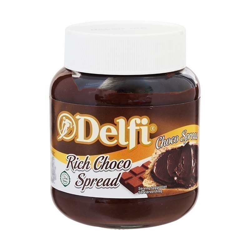 เดลฟี่ช็อกโกแลตแอนด์มิลค์สแปรด 350กรัม [4002309006161]