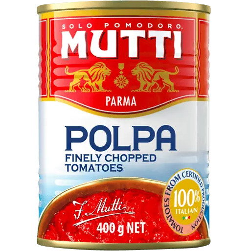 มะเขือเทศคุณภาพสูงจากประเทศอิตาลี เหมาะสำหรับนำไปปรุงอาหาร Mutti Fine Crushed Tomatos 400G