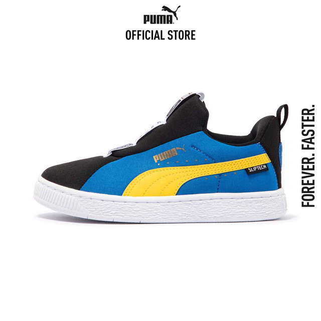 PUMA KIDS - รองเท้าผ้าใบเด็ก Suede Joyflex SLIPTECH™ OG สีดำ 40114004