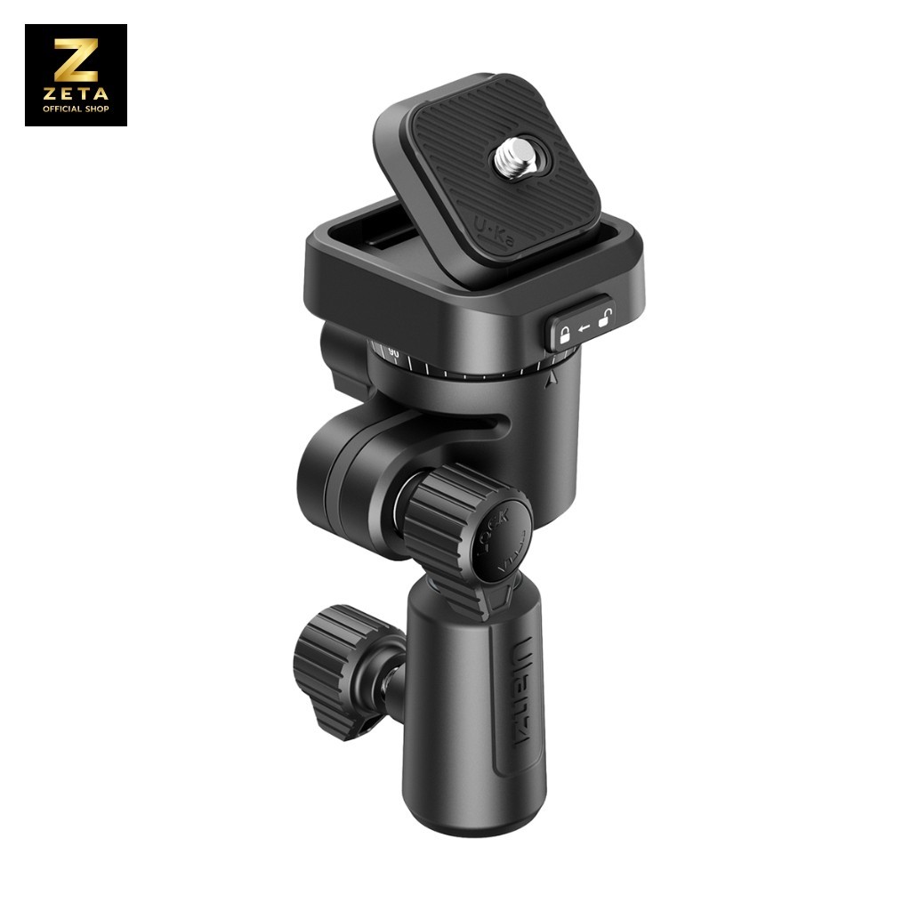 Ulanzi TH02 Uka Inverted Ball Head หัวบอล เพลทปลดเร็ว ต่อขาตั้งกล้อง สำหรับ DSLR Mirrorless ไฟไลฟ์สด