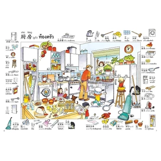 NANMEEBOOKS หนังสือ 1000 คำศัพท์ภาษาจีนสำหรับเด็ก (ปกใหม่ ) : เรียนภาษา ภาษาจีน