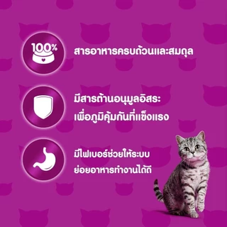 WHISKAS วิสกัส อาหารแมวเปียก Tasty Mix ลูกแมว แมวโต เลือกรสชาติได้ 70 ก. (28 ซอง)