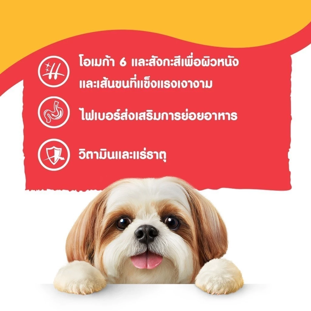 PEDIGREE อาหารสุนัขเปียกในน้ำเกรวี่ สุนัขโต/ลูกสุนัข thumbnail 5