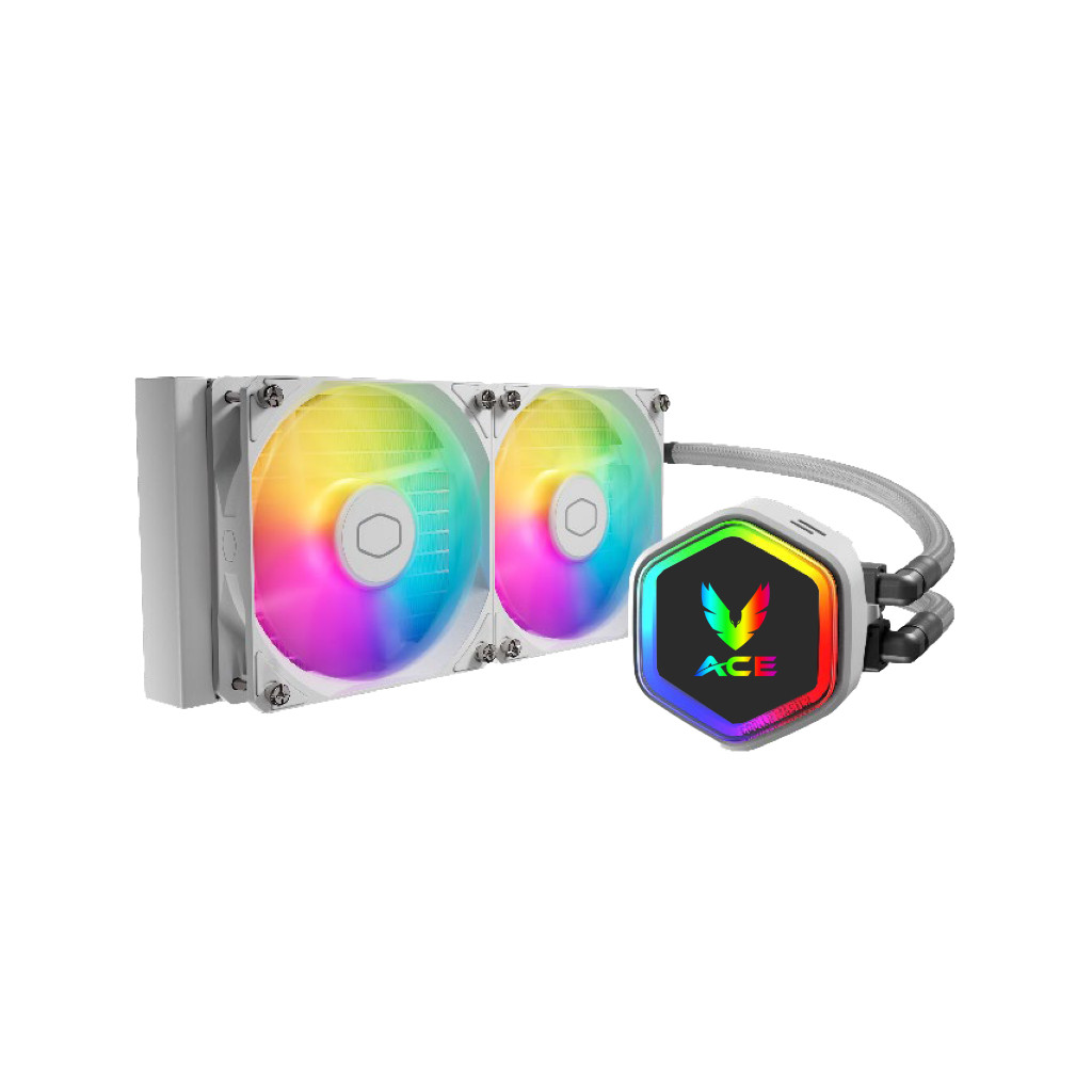 COOLER MASTER 240 X ACE GAMER WHITE (ประกัน 3 ปี) MLW-D24M-A18PA-MW      AC0-000718