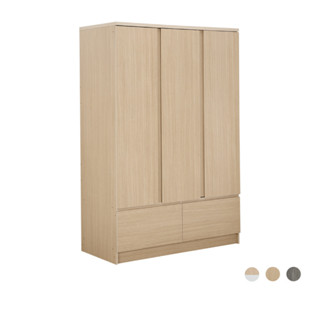 INDEX LIVING MALL ตู้เสื้อผ้า 3 บาน พร้อมลิ้นชัก รุ่นฟาส ขนา…