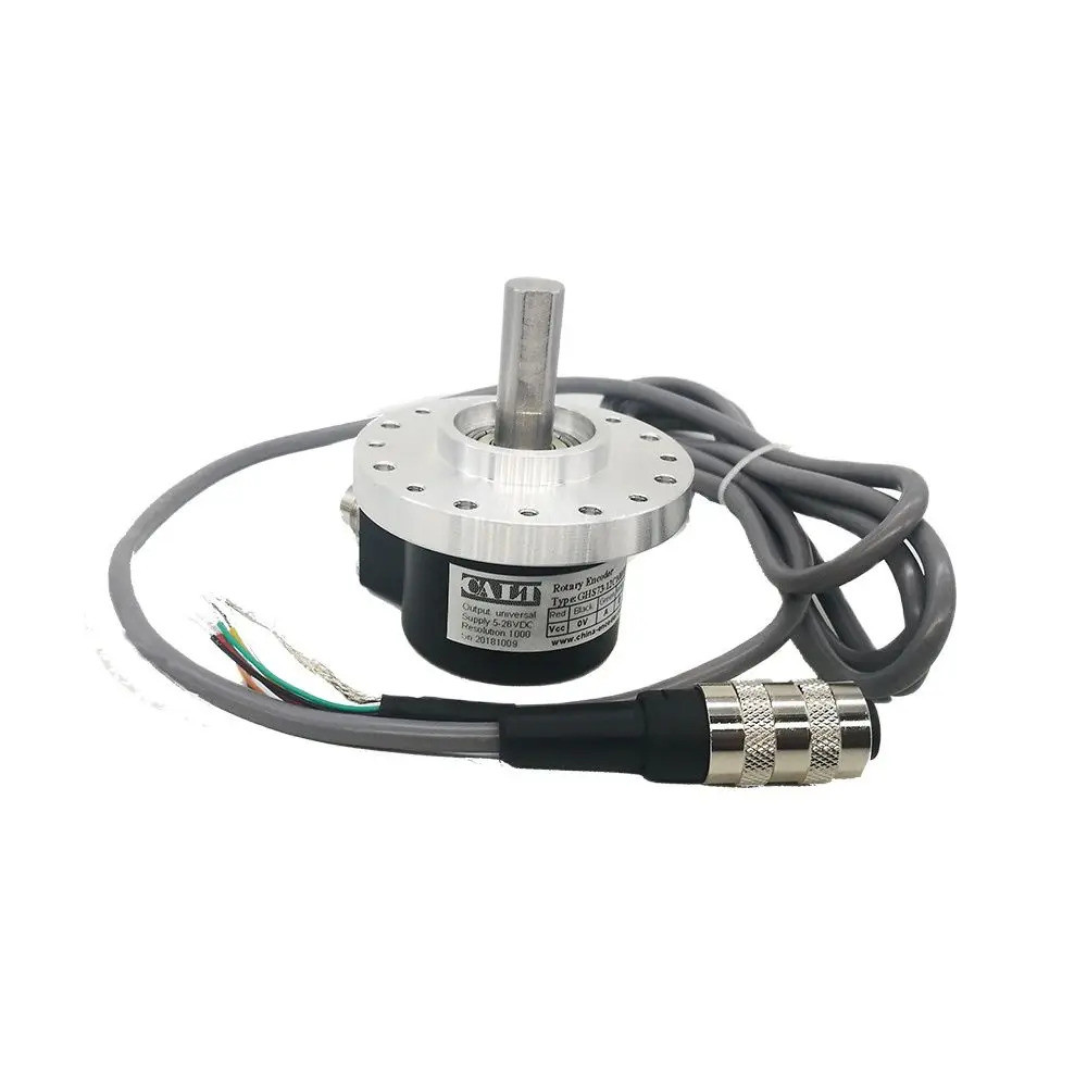 <0>CALT ราคาถูก DC 5-26V 1000 พัลส์เอ็นโค้ดเดอร์ ขนาดภายนอก 73MM เพลาแข็ง 12MM GHS73 ปลั๊กอากาศยาน เ