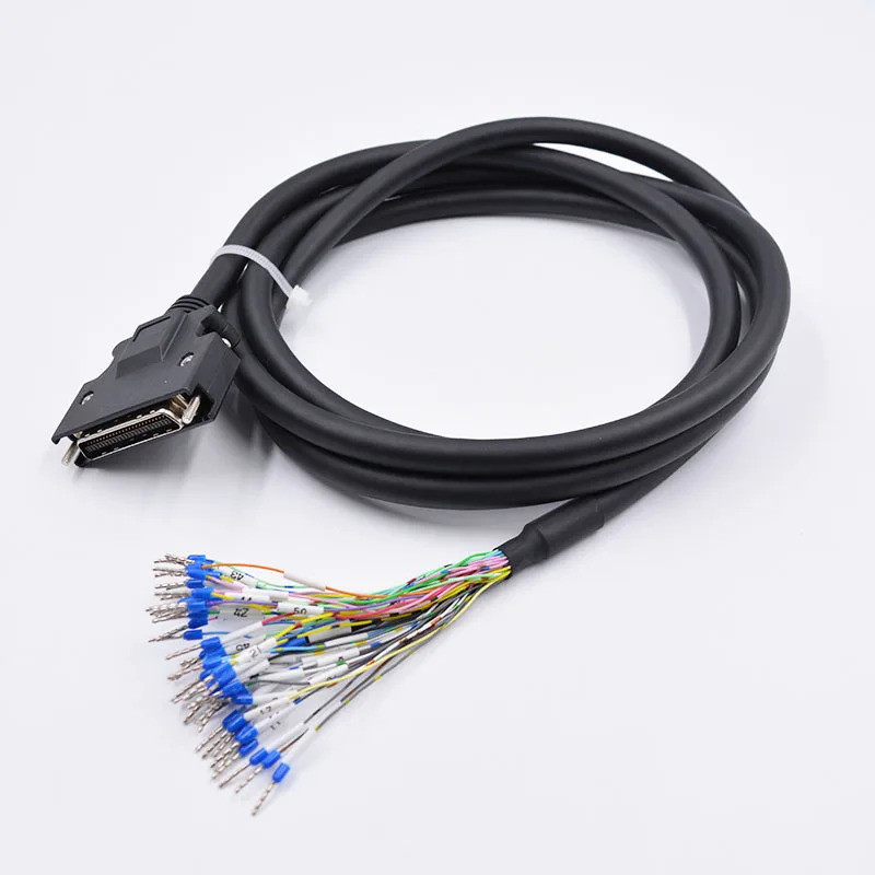 ❂50P ลวดเชื่อมที่ปลายทั้งสองของเซอร์โว MR-J31 1สายสัญญาณ I/o 0.5M 1M 2M 3M 5M ความยาว