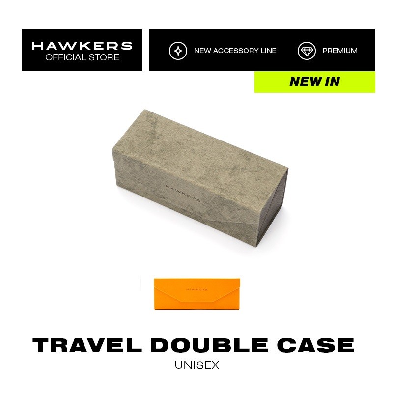 HAWKERS Travel กล่องใส่แว่นกันแดดสองชั้น
