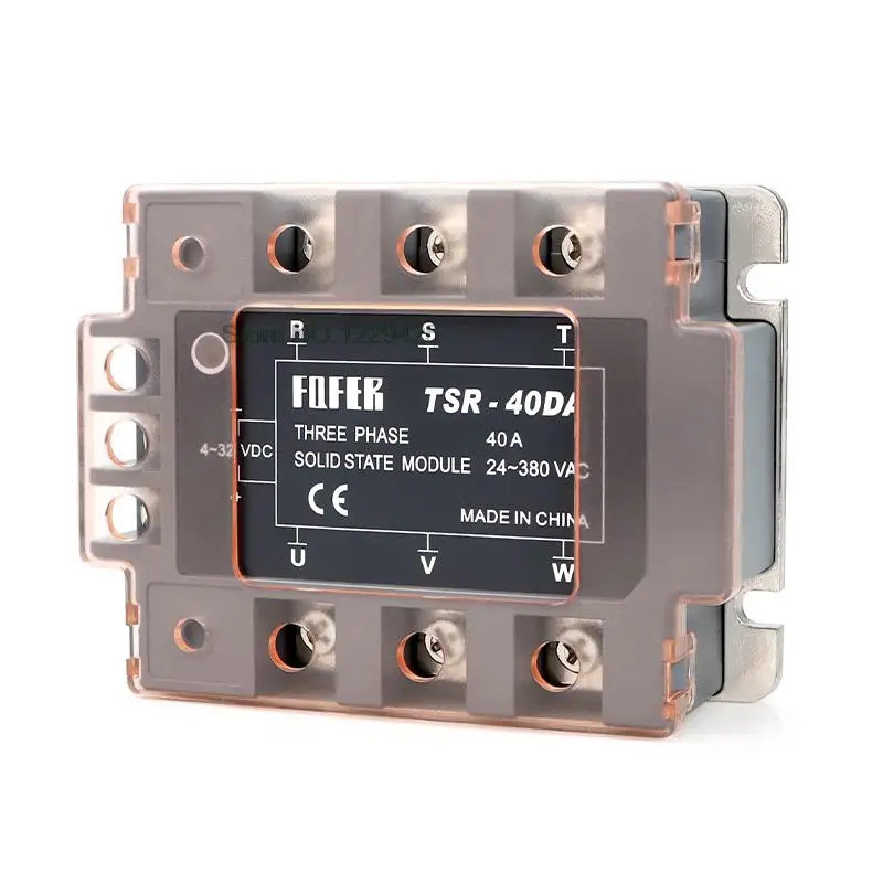 TSR-25DA TSR-40DA TSR-60DA TSR-75DA TSR-100DA อินพุต SSR สามเฟส 4-32V DC โหลด 24-380V AC
