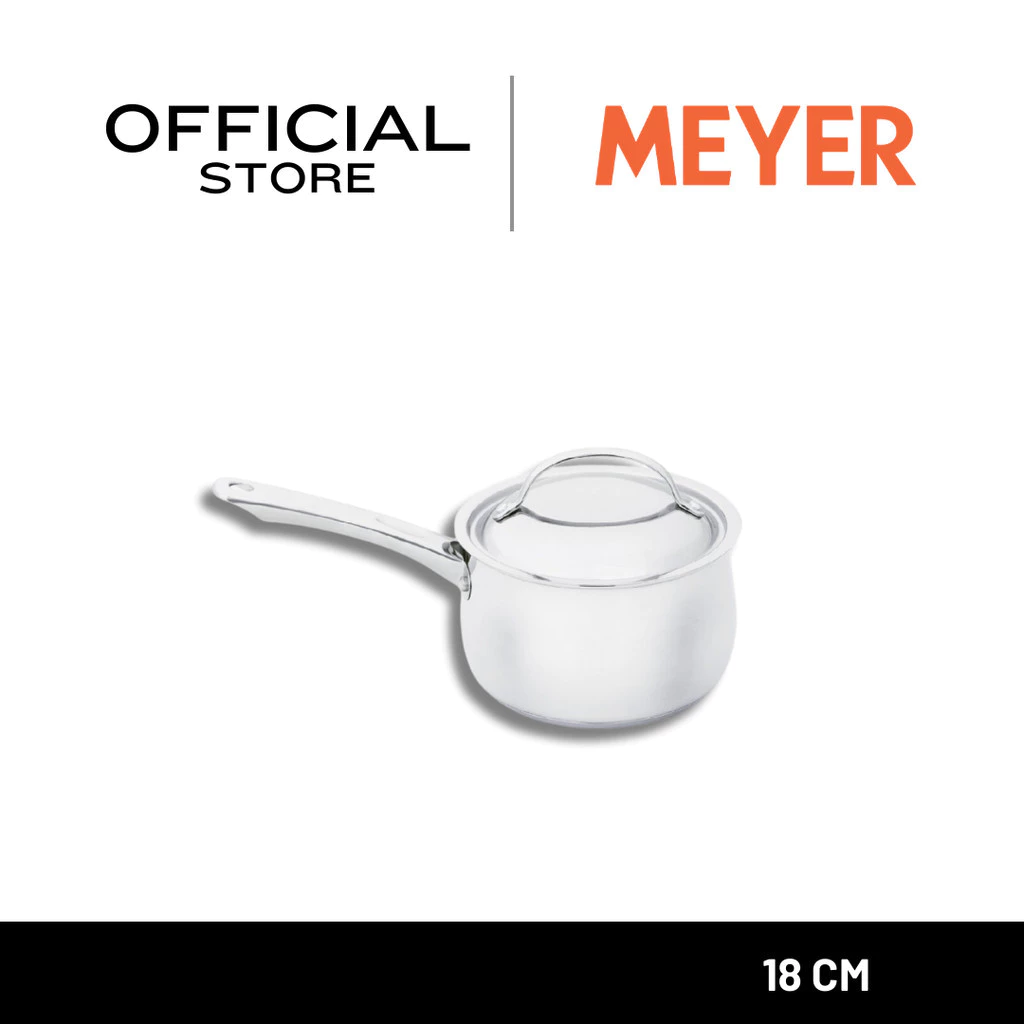 MEYER BELLA CLASSICO Stainless Steel 18cm / 2.8L Saucepan หม้อด้ามสแตนเลส สตีล พร้อมฝา (73286-T)