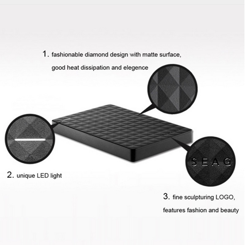 Seagate External Hard Disk ฮาร์ดดิสพกพา 1TB 2TB Basics Storage USB3.0 2.5" ฮาร์ดไดรฟ์ภายนอก รับประกัน 3 ปี
