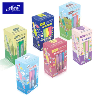 Elfen เอลเฟ่น ปากกาลบคำผิด ลายน่ารัก 0.3 มม. (คละสี) จำนวน 12 แท่ง