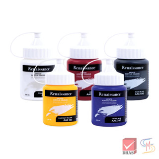 Renaissance สีอะคริลิค 250 มล. 5 สี จำนวน 1 ขวด
