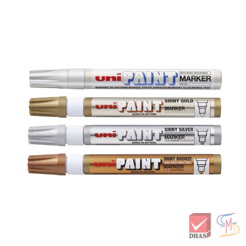 UNI ยูนิ ปากกา ปากกาเพ้นท์ มาร์คเกอร์ PX-20 สี SHINY จำนวน 1 ด้าม