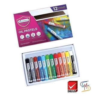Master Art มาสเตอร์อาร์ต สีชอล์ก สีชอล์กน้ำมัน 12 สี จำนวน 1 กล่อง ( สีชอล์ค )