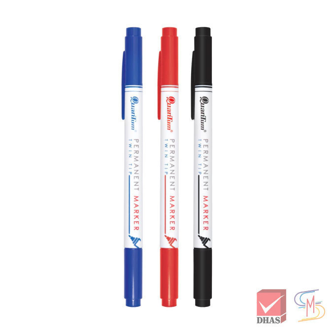 Quantum ควอนตั้ม ปากกาเขียน CD/DVD 2 หัว QDVD1020 จำนวน 1 ด้าม